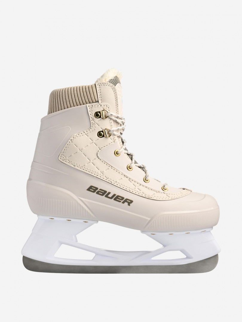 фото Коньки ледовые женские bauer rec ice, бежевый