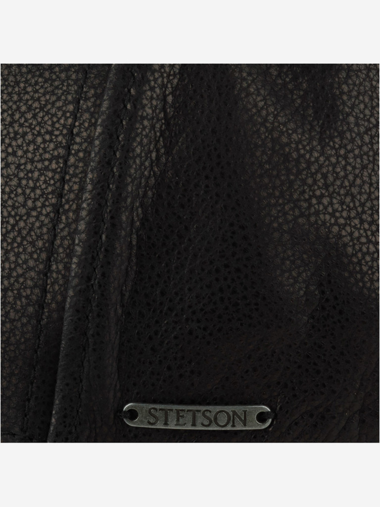 Бейсболка STETSON 7727302 BASEBALL CAP CHEVRETTE COWHIDE EF (черный)