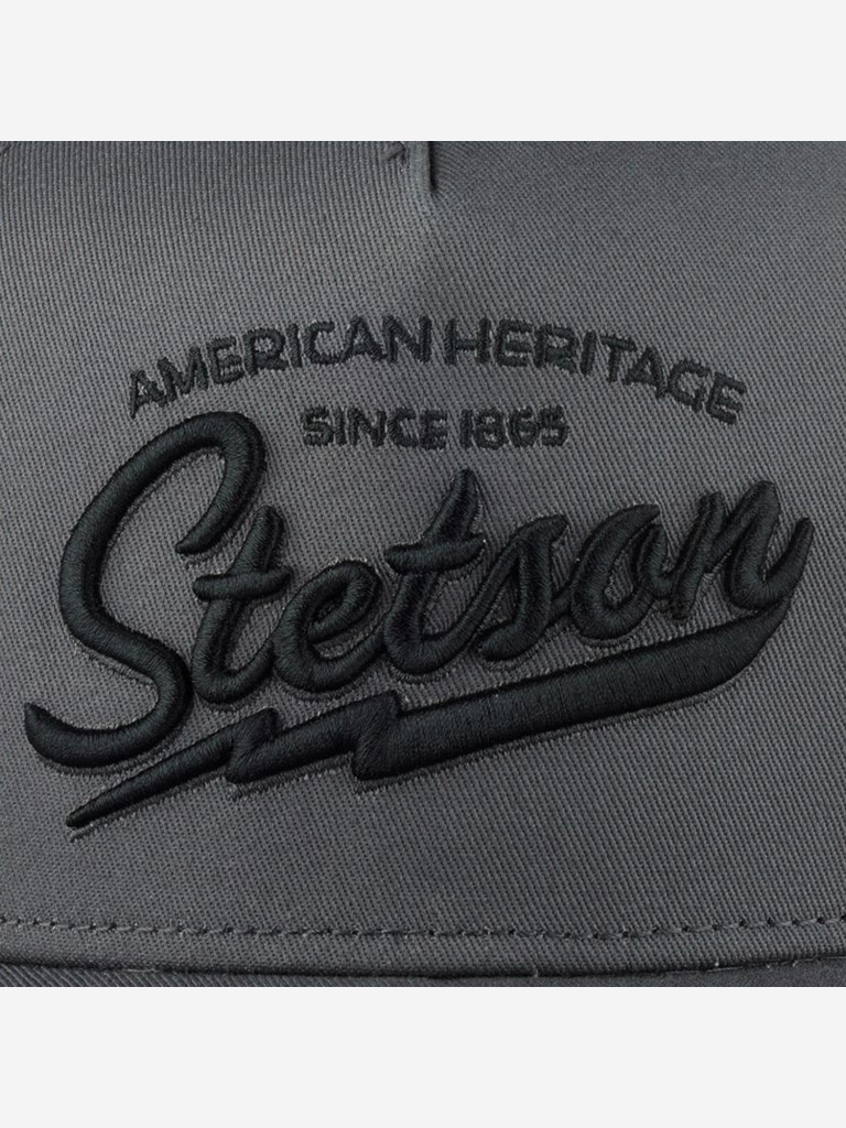 Бейсболка с сеточкой STETSON 7751171 TRUCKER CAP AMERICAN HERITAGE CLASSIC (серый)