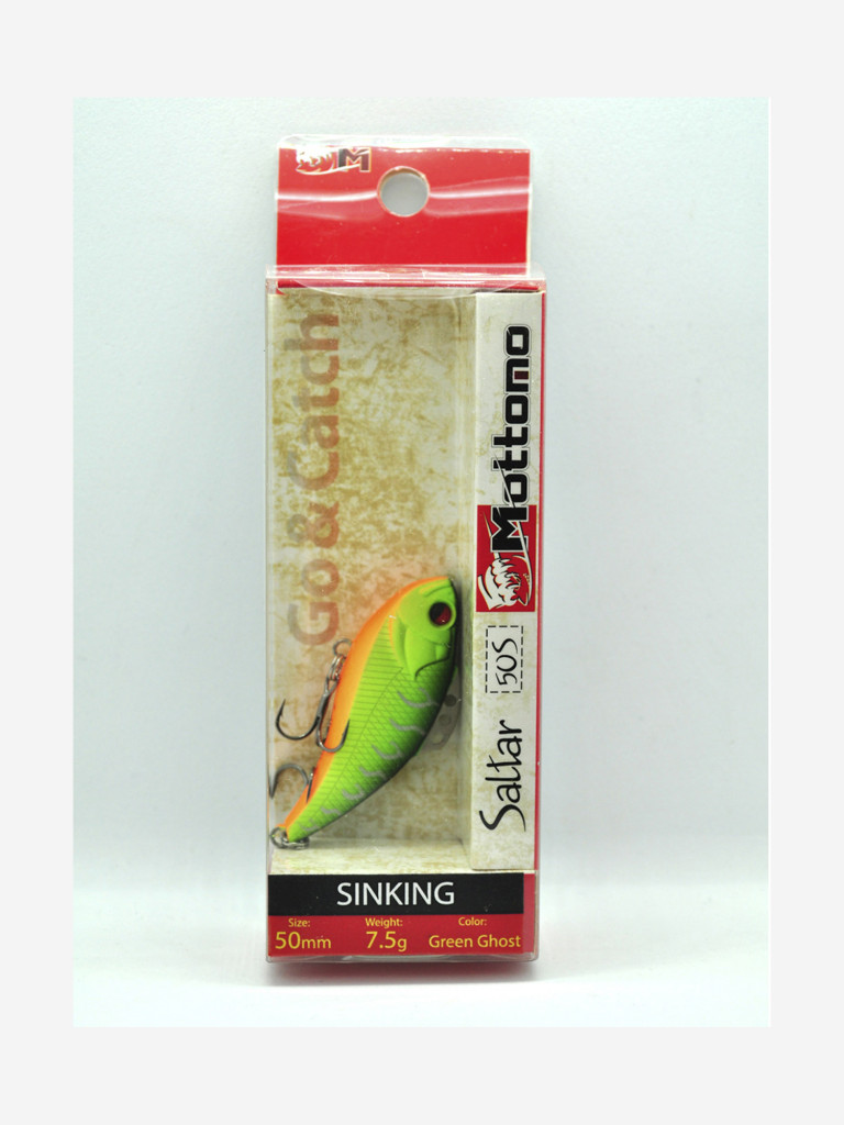 Воблер Mottomo Saltar 50S 7.5g Green Ghost