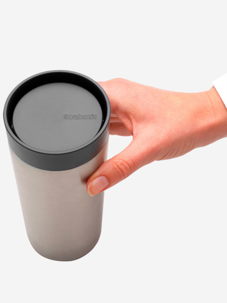 Термокружка Brabantia "Make&Take" 360мл темно-серый 228681