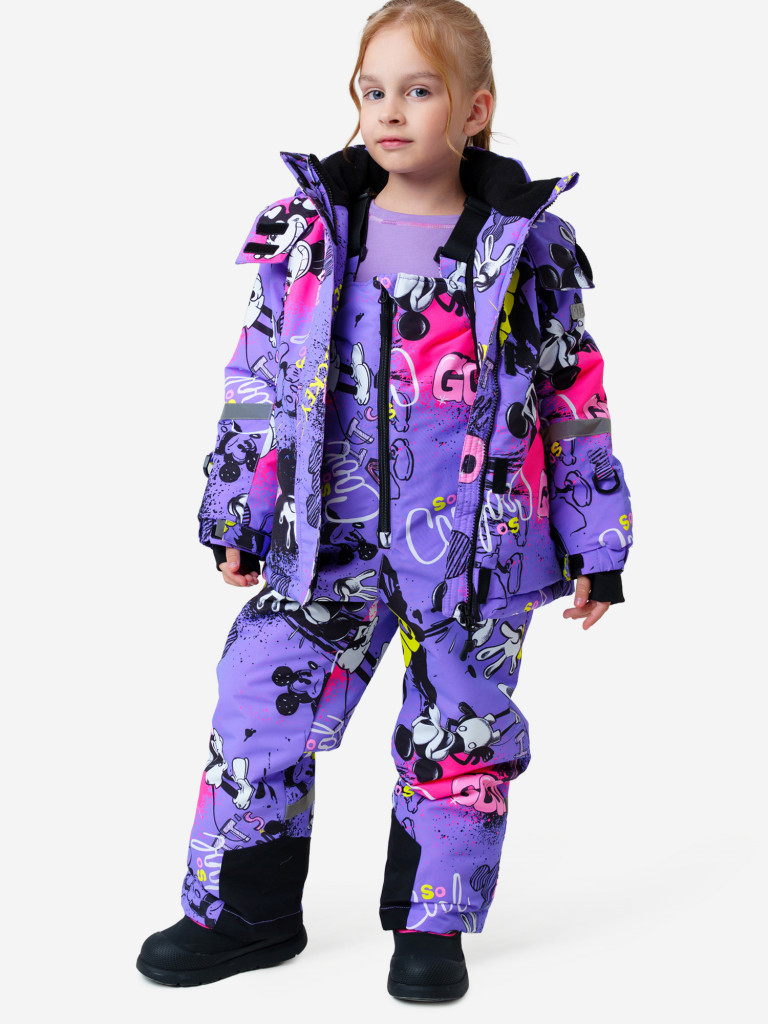 Комплект зимний для девочек: куртка, полукомбинезон PlayToday