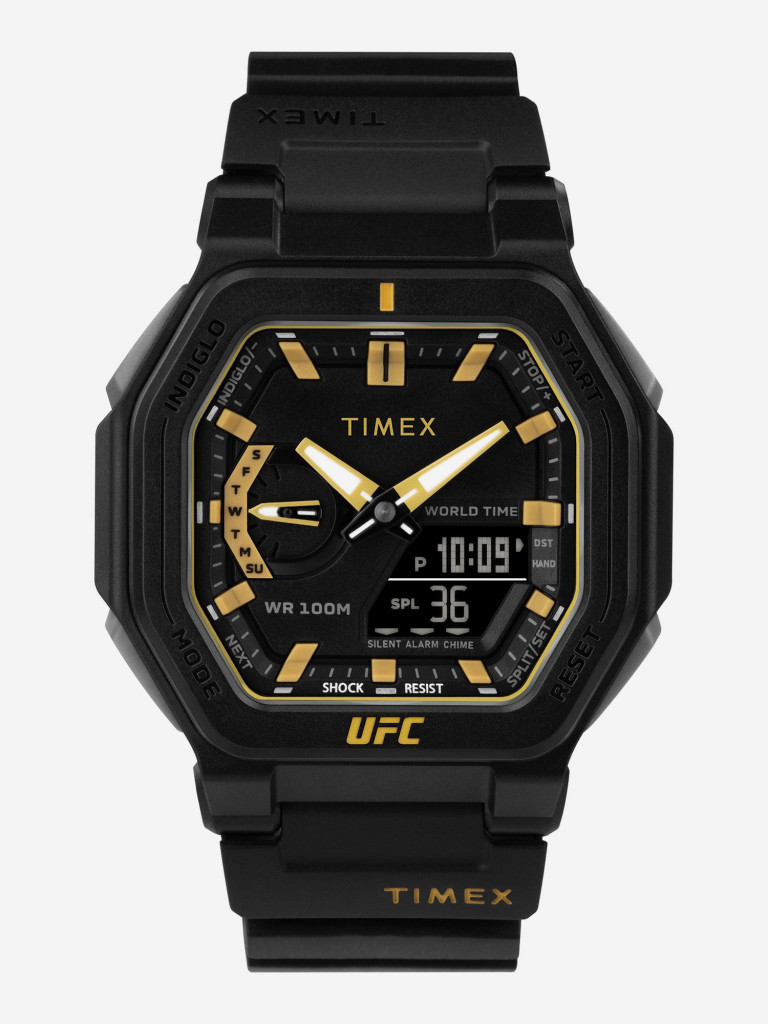 Спортивные часы TIMEX TW2V55300, Кварцевые, 45 мм, с подсветкой Indiglo