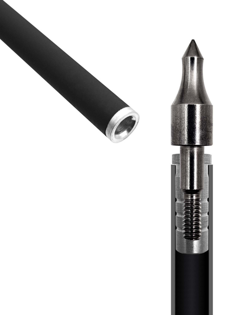 Стрела арбалетная микс карбон Centershot Toxic 16" Half Moon Nock (6шт.)