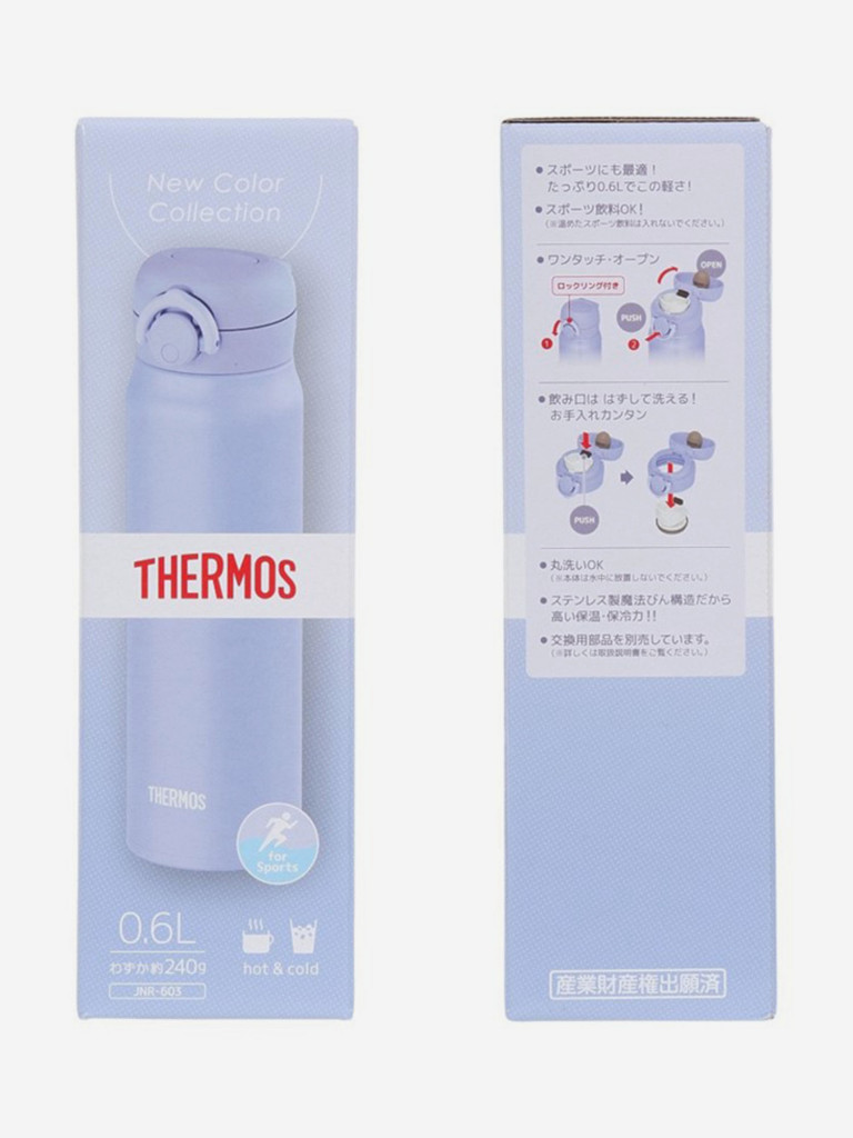 Термос THERMOS JNR-603 BL-PL, 0.6 л