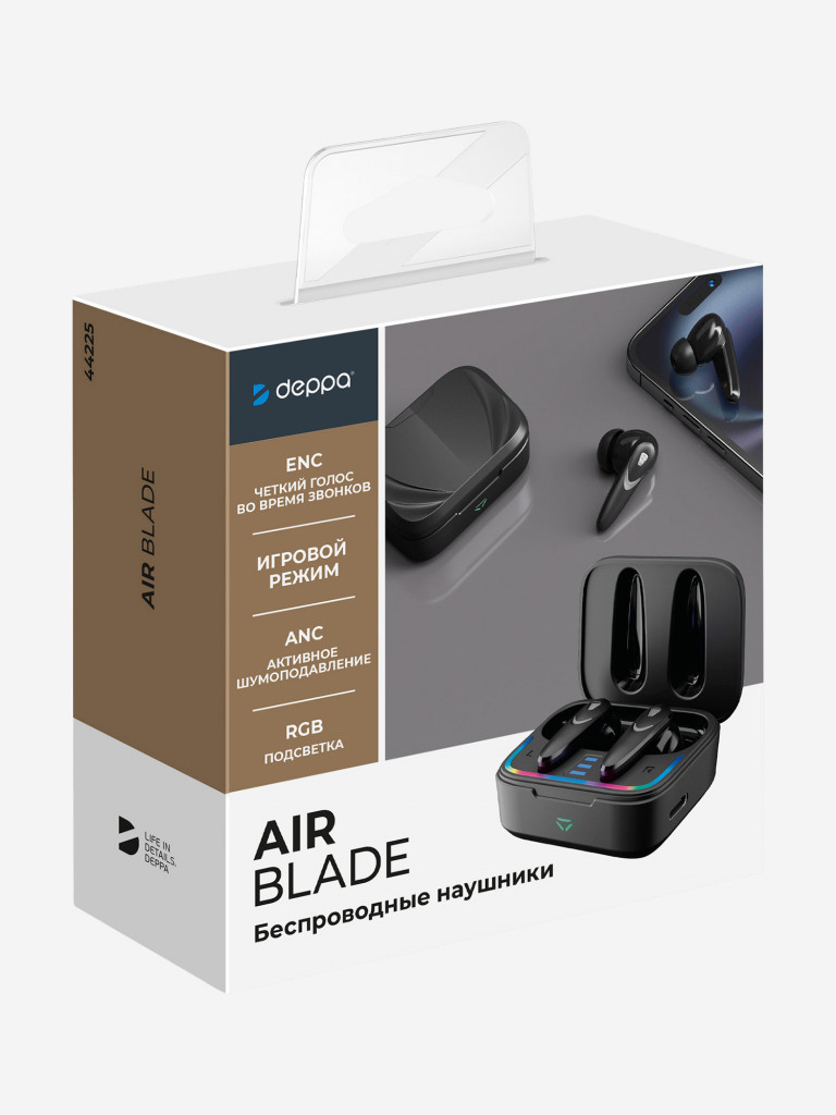 Беспроводные наушники с микрофоном Air Blade, шумоподавление ANC, Gaming, bluetooth 5.4, 470 мАч