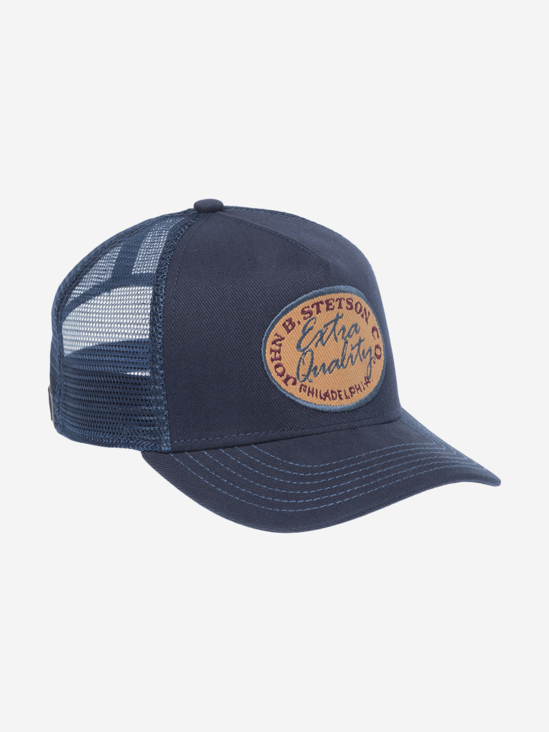 Бейсболка с сеточкой STETSON 7761132K TRUCKER CAP VINTAGE BRUSHED TWILL (синий)