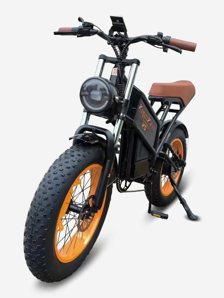 Электрофетбайк KUGOO Kirin V5 GL, черный, до 120 кг