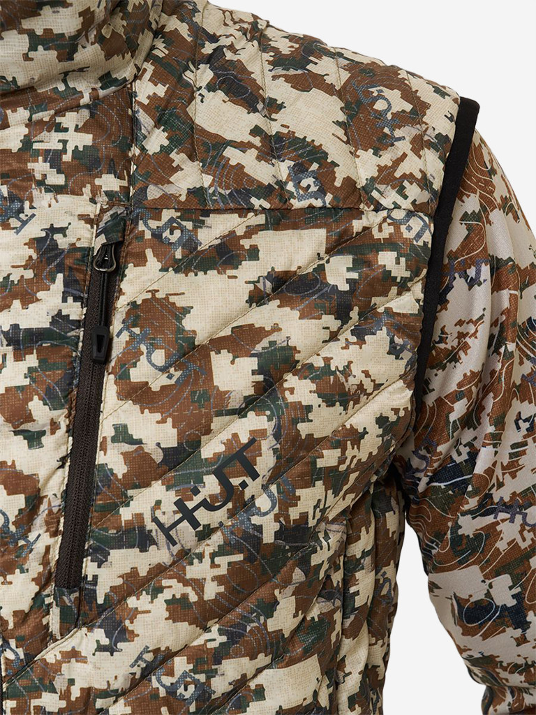 Жилет HUT TAIGA мужской утепленный для охоты, камуфляж