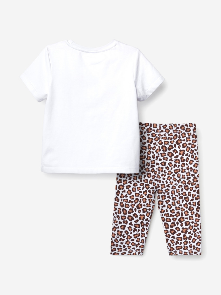 Комплект для девочек: футболка, легинсы укороченные PlayToday