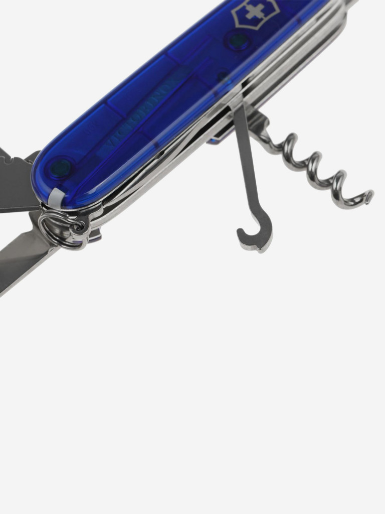 Складной нож Victorinox Huntsman, синий полупрозрачный, 1.3713.t2