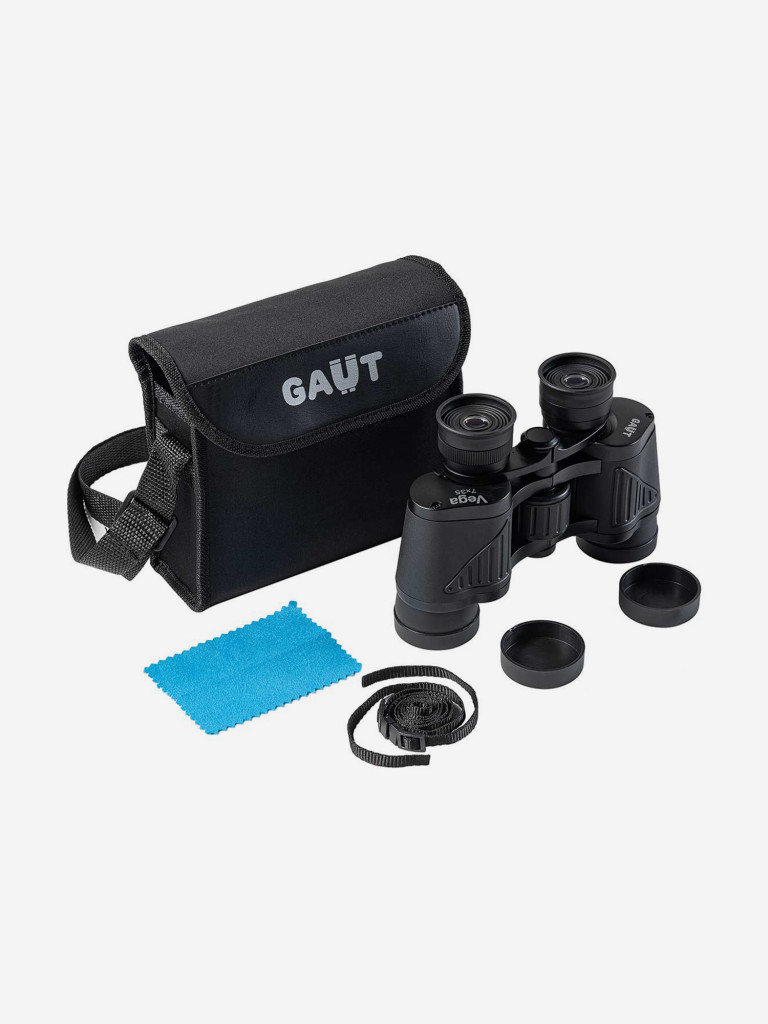 Бинокль GAUT Vega 7x35, Porro-призмы BK7, цвет чёрный, 640г