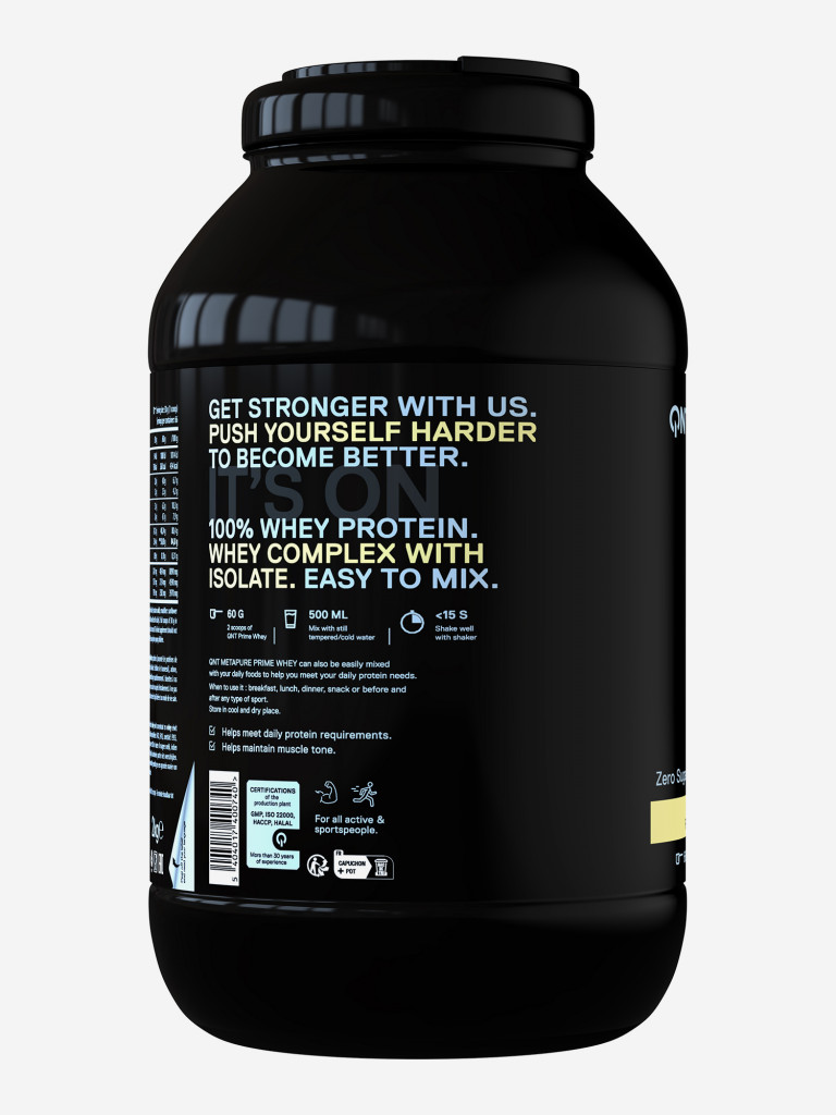 Сывороточный протеин для набора мышечной массы, изолят протеина QNT PRIME WHEY 2kg Vanilla
