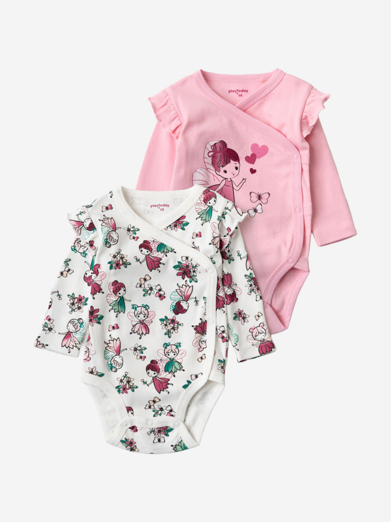 Боди для девочек, 2 шт PlayToday