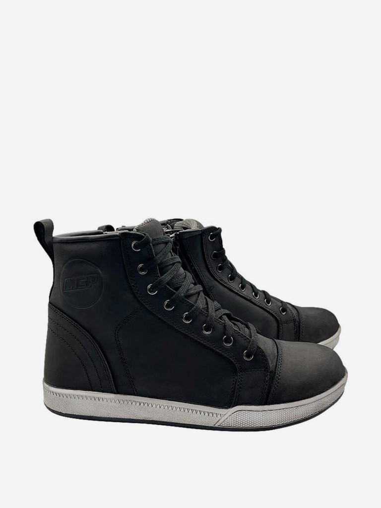 Мотоботы мужские MCP POCO LEATHER ZIP, черный
