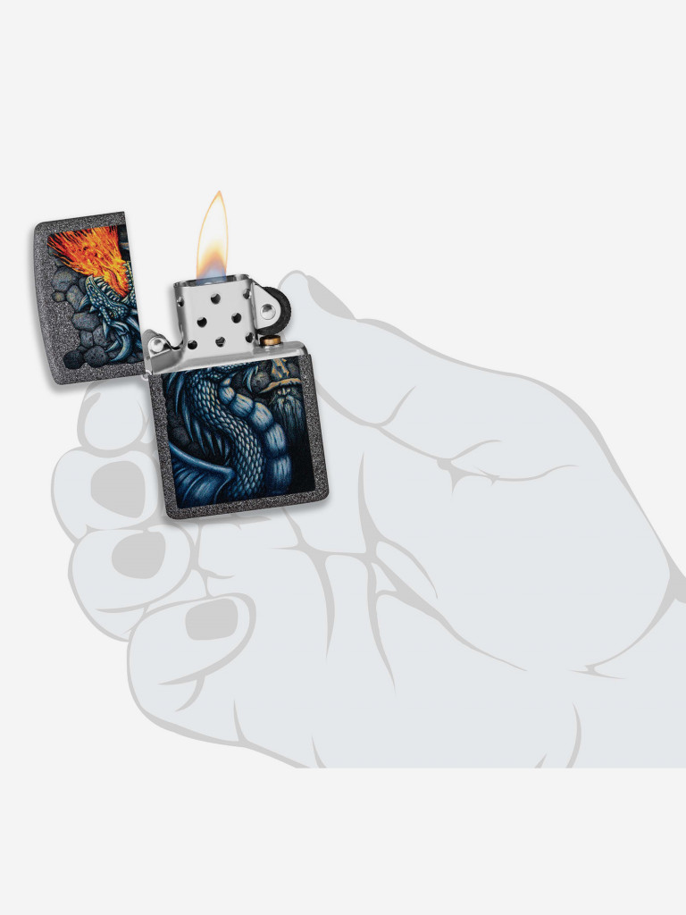 Зажигалка бензиновая ZIPPO 49776 Fiery Dragon