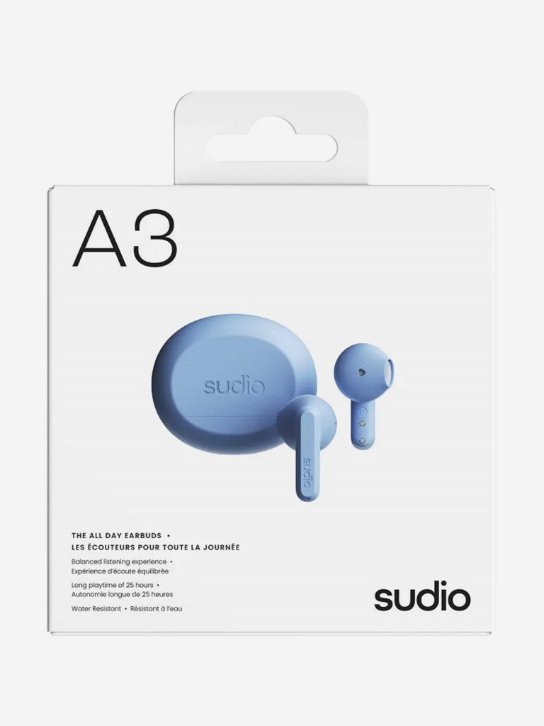 Беспроводные наушники Sudio A3 Wireless Bluetooth Earbuds, цвет: синий