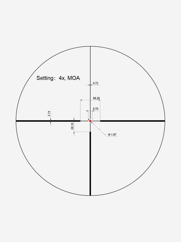 Прицел оптический Vector Optics Continental Hunting ED 1-8x, с подсветкой