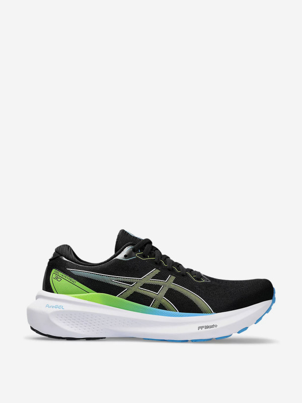 Кроссовки мужские ASICS Gel-Kayano 30 черный/лайм/белый цвет — купить за 31499 руб., отзывы в интернет-магазине Спортмастер