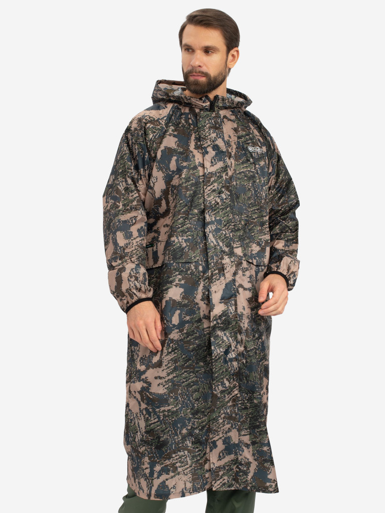 Плащ мужской Huntsman ВВЗ для рыбалки и охоты, ткань таффета 3000 мм вод.ст.