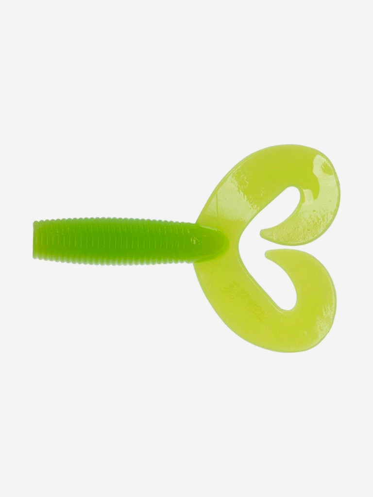 Мягкая приманка Helios Credo Double Tail, 2,95'' / 7,5 см, Lime, 7 шт (HS-12-008)