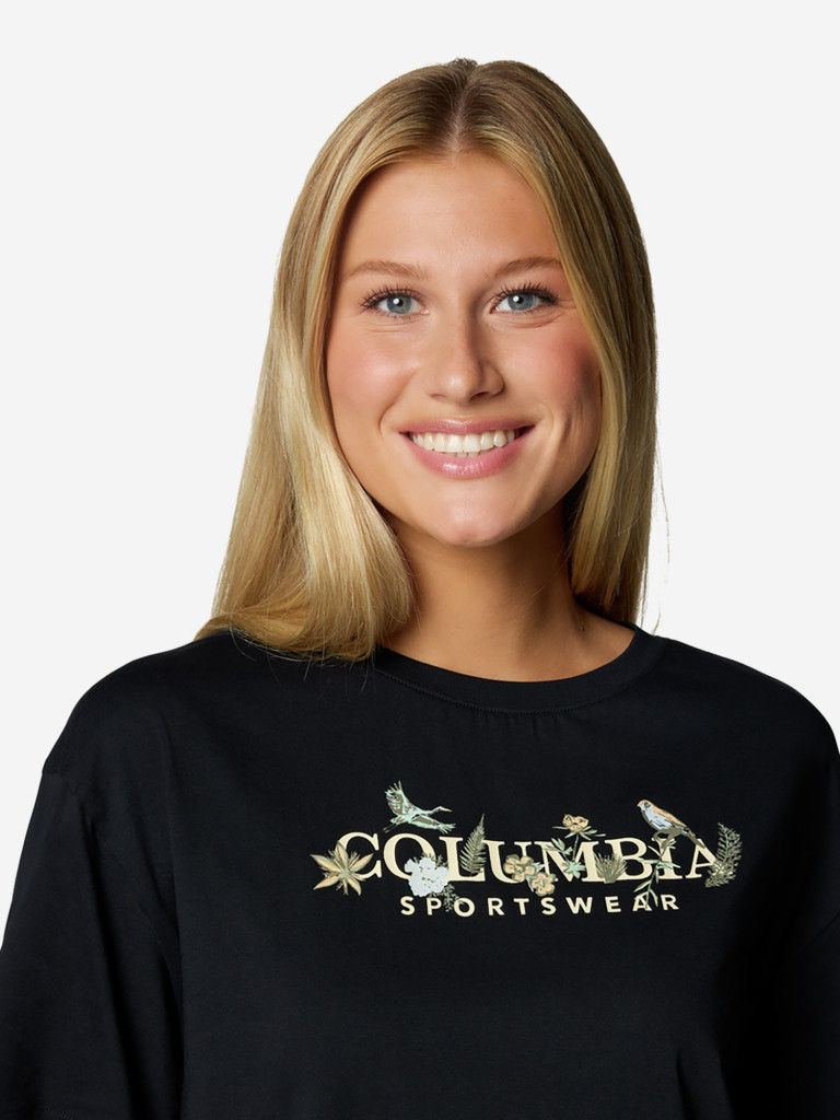 Футболка женская Columbia Rolling Bend Graphic Relaxed Crop Ss