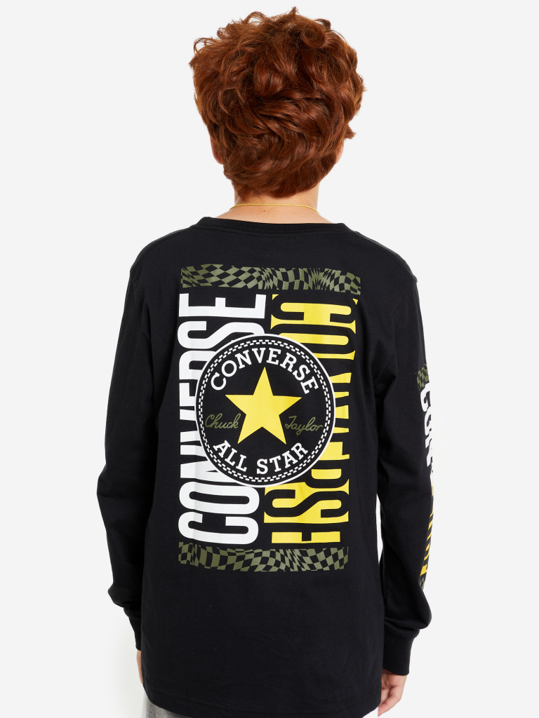 Лонгслив для мальчиков Converse Check Your Kicks