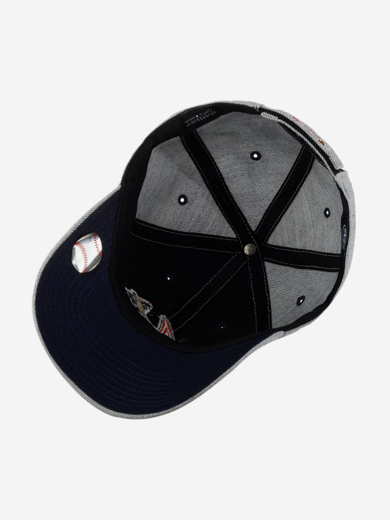Бейсболка 47 BRAND B-STMCD01WHV-CC Atlanta Braves MLB (серый)
