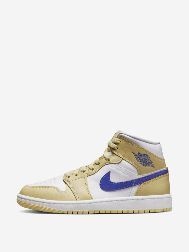 Кеды женские Jordan 1 Mid Lemon Wash