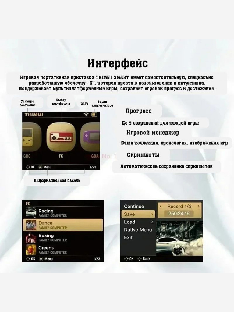 Портативная игровая приставка TRIMUI Smart