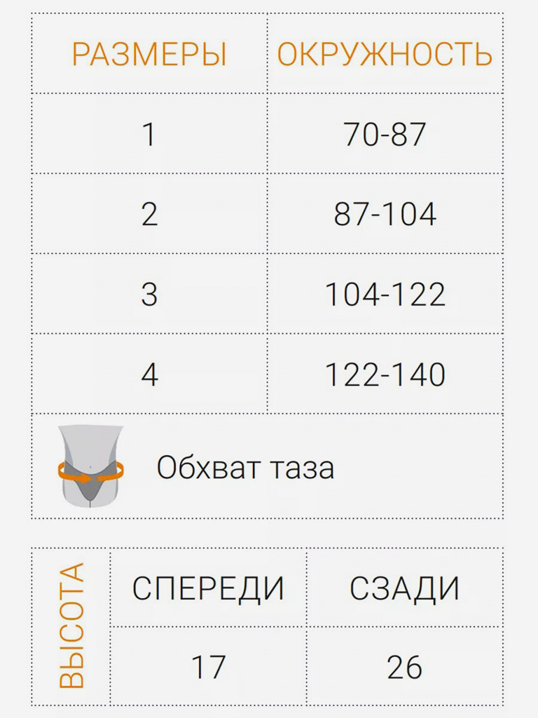 Корсет пояснично-крестцовый