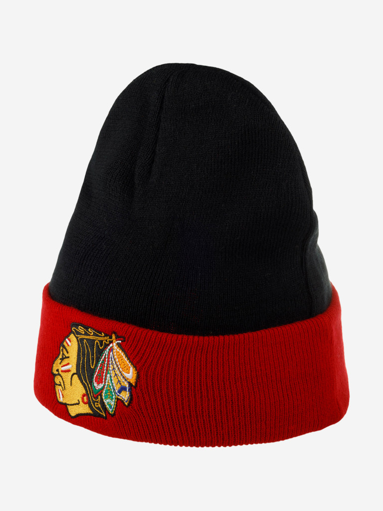 Шапка с отворотом MITCHELL NESS MN-NHL-EU174-CHIBLA-BLK Chicago Blackhawks NHL (черный)