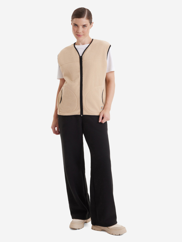 Жилет флисовый женский oversize PointHit тёплая безрукавка из шерпы
