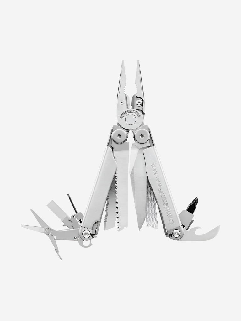 Мультитул Leatherman Wave Plus 2H, 18 функций, стальной, нейлоновый чехол