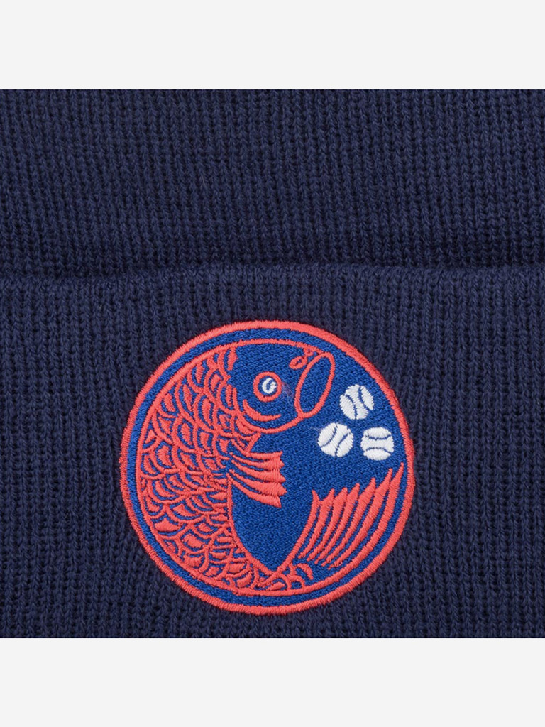 Шапка с отворотом AMERICAN NEEDLE 21019A-HTC Hiroshima Carp Cuffed Knit