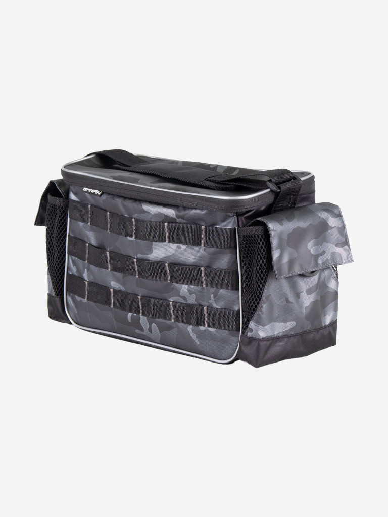 Сумка рыболовная Yaman Base Lure Bag L, 36х22х15 см, цвет серый камуфляж + 3 коробки LUNO.