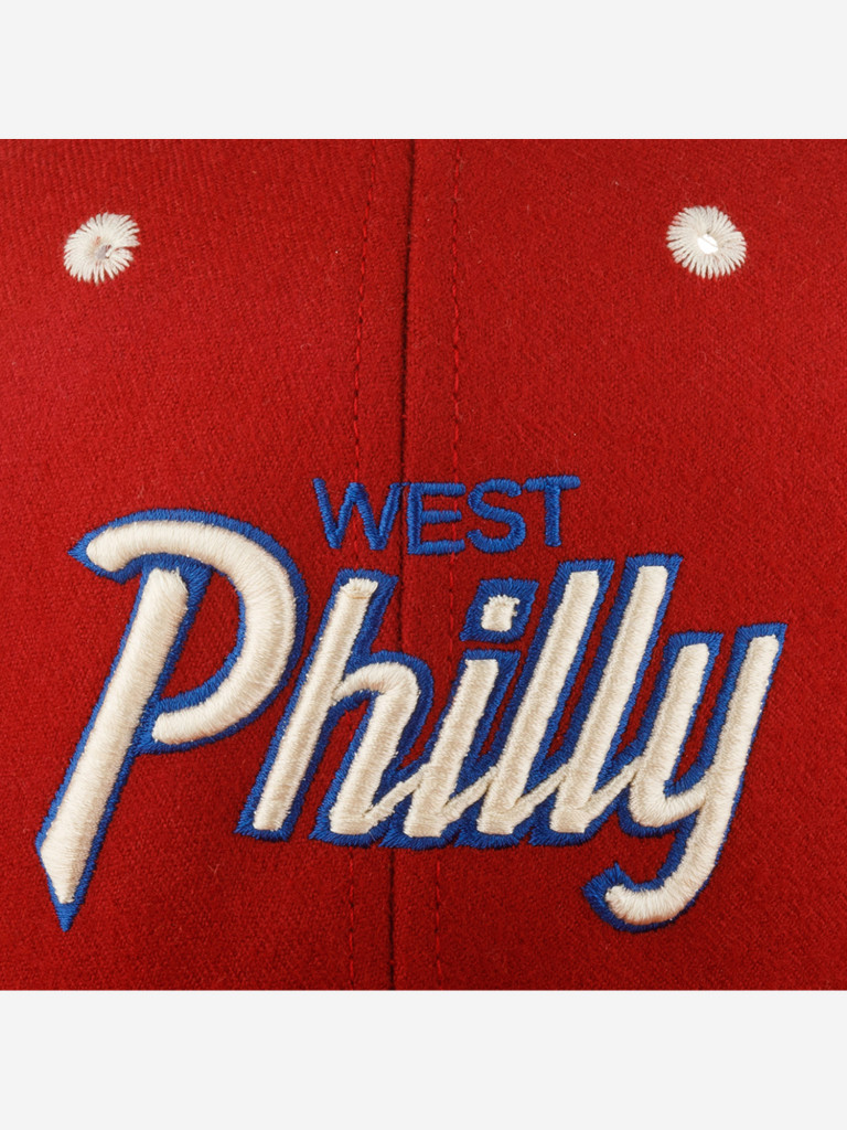 Бейсболка с прямым козырьком HOOD 106-MWL003-PA004-CM Fresh West Philly (красный)