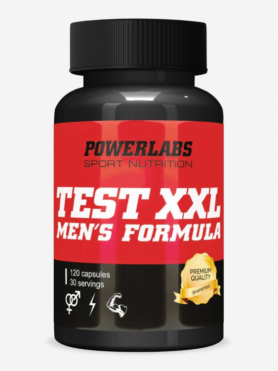 Бустер тестостерона, Powerlabs, "ТЕСТ XXL" 120 капсул