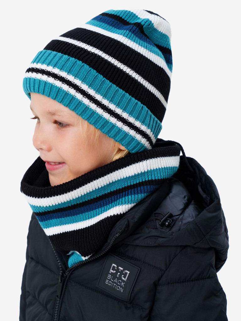 Комплект для мальчика: шапка, снуд PlayToday