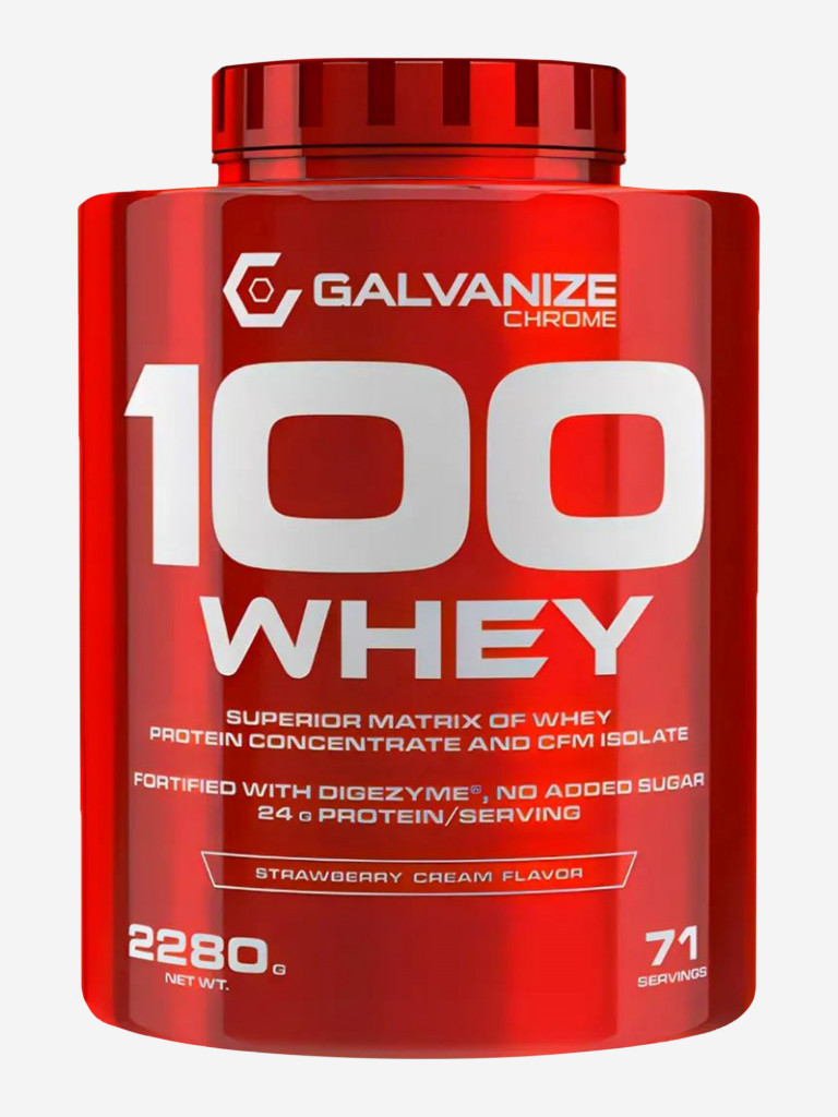 Протеин Galvanize Nutrition Whey C100, 2280 г, персик и йогурт