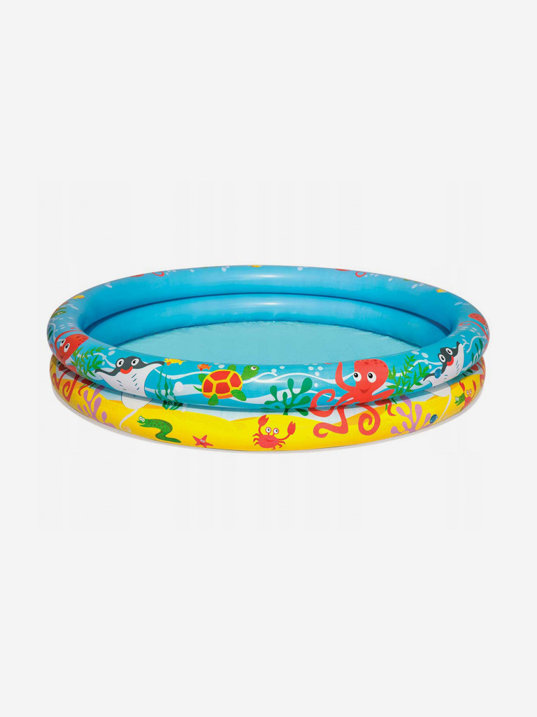 Бассейн детский с надувным кругом и мячом BestWay 51124 (122х20см) 2+
