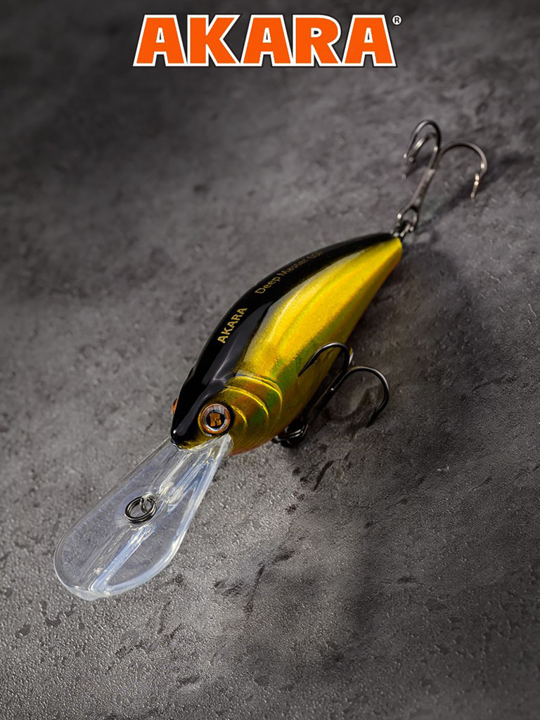 Воблер Akara Deep Master 60F кренк плавающий для троллинга на щуку, судака, окуня 12гр A59