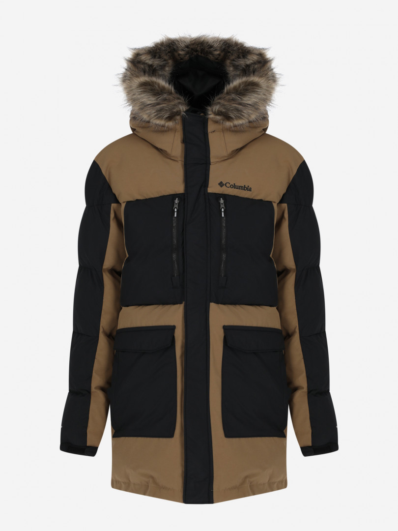 фото Куртка утепленная для мальчиков columbia marquam peak fusion parka, бежевый