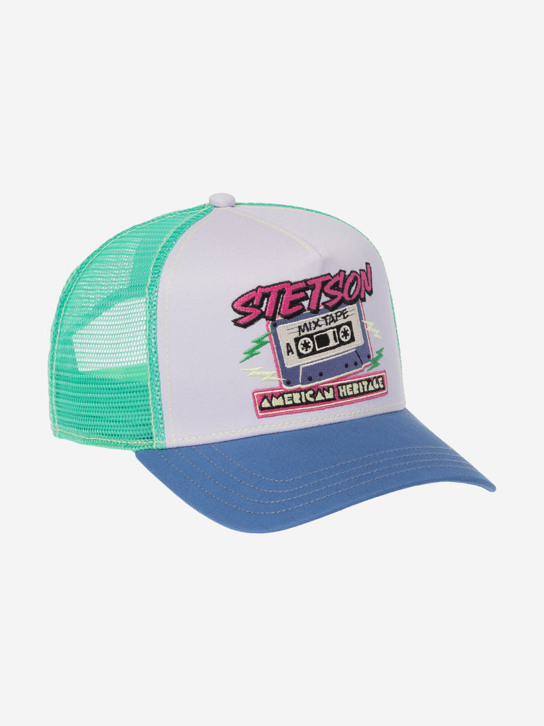 Бейсболка с сеточкой STETSON 7741164 TRUCKER CAP - MIX TAPE