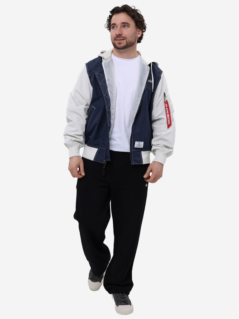 Ветровка мужская L-2B Hooded Relaxed Varsity Alpha Industries