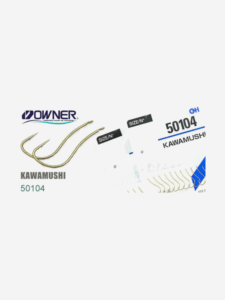 Крючок OWNER Kawamushi brown №9 14шт