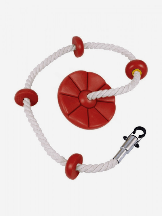 Канат с упорами и тарзанкой WestSport Красный