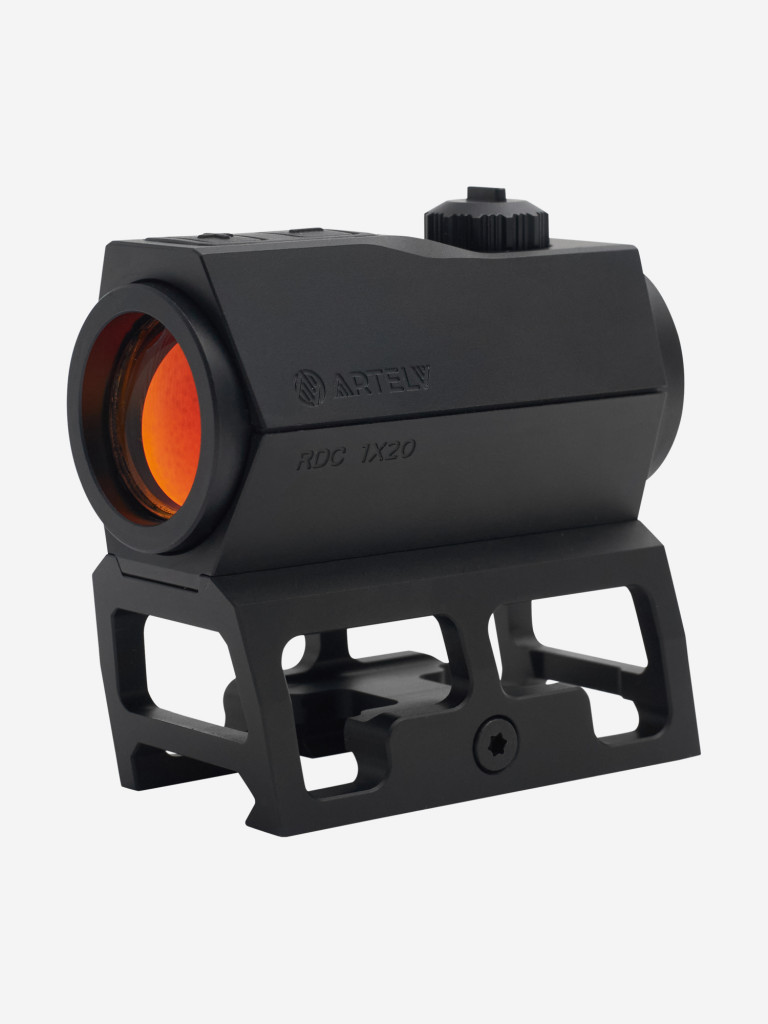 Коллиматорный прицел Artelv RDC 1x20 с подсветкой на планку Weaver, Picatinni для охоты, страйкбола, пневматики, пейнтбола
