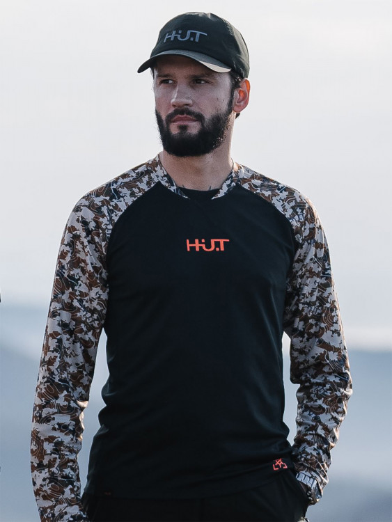 Лонгслив мужской H.U.T. VORGA для охоты, камуфляж/черный
