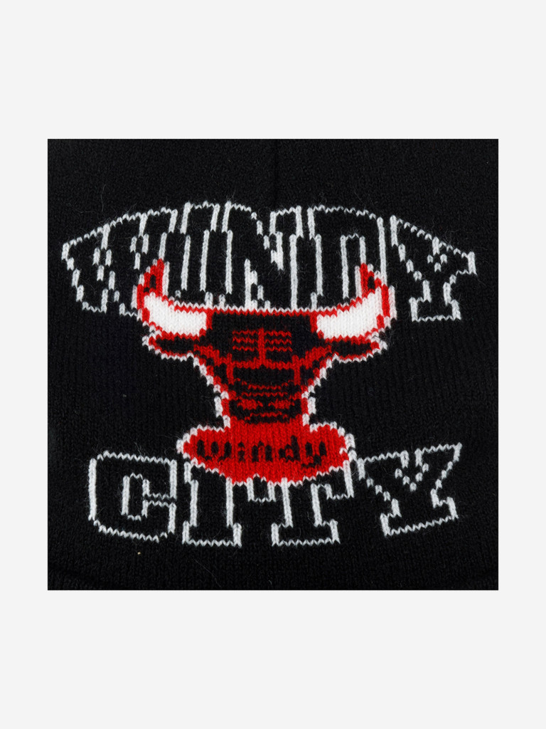Шапка с отворотом MITCHELL NESS KTCFSH22022-CBUBLCK Chicago Bulls NBA (черный)